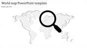 Editable World Map PowerPoint Template Slide Designs