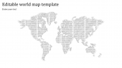Editable World Map Template PowerPoint and Google Slides