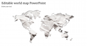 Editable World Map PowerPoint Template Presentation