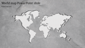 Simple World Map PowerPoint Slide Template Designs