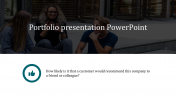 Elegant Portfolio Presentation PowerPoint Template Design