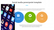Customized Social Media PowerPoint Template Presentation