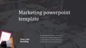 Get Marketing PowerPoint Template With Background Image