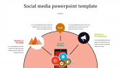 Awesome Social Media PowerPoint Template Slide Design