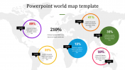 Multicolor PowerPoint World Map Template Presentation