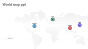 Multicolor World Map PPT Template Presentation Design