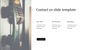 Contact Us Slide Template for PowerPoint Presentation