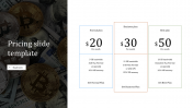 Download polished Pricing Slide Template with Image