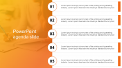 Attractive PowerPoint Agenda Slide Template Designs