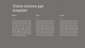 Affordable Vision Mission PPT Template-Gray Background