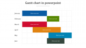 Gantt Chart in PowerPoint Slide Themes Presentation