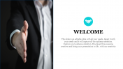 Attractive Welcome Background Slide Template Design