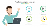 Use Free Business Plan Template Slide Design-Four Node