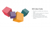 3D Color Cube PowerPoint Presentation Template Designs