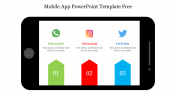 Multicolor Mobile App PowerPoint Template Free Download