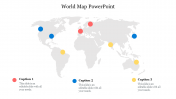 Stunning World Map PowerPoint Presentation Templates