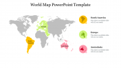Effective World Map PowerPoint Template Slide Designs