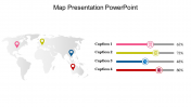 Best Map Presentation PowerPoint PPT Template Slide