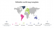 Best Editable world map template 