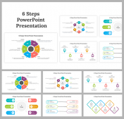Best 6 Steps Presentation and Google Slides Themes