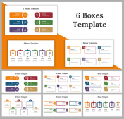 Creative 6 Boxes PowerPoint and Google Slides Templates