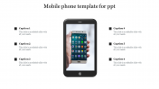 Attractive Mobile Phone Template For PPT Presentation