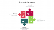 Our Predesigned Arrows In The Square Presentation Template
