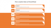 Download Free Creative Lists In PowerPoint Templates