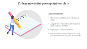 College Newsletter PowerPoint Template & Google Slides