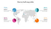 Elegant Harvey Ball Map Slide Presentation PPT Themes