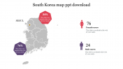 Get Stunning South Korea Map PPT Download presentation