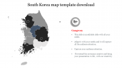 Creative South Korea Map Template Download presentation