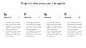 Pre - Designed Project Status PowerPoint Template Slide