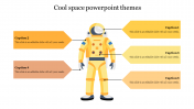 Editable Cool Space PowerPoint Themes With Spaceman