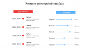 Creative Resume PowerPoint Template Presentation Design