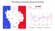 Use Paris Flag PowerPoint Themes Download Immediately