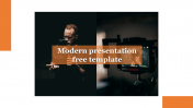 Simple Modern Presentation Free Template PPT Slides
