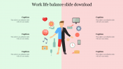 Work Life Balance Google Slide Download PowerPoint Template