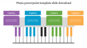 Editable Piano PowerPoint Template Slide Download Instantly