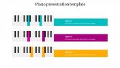 Simple Piano Presentation Template PPT PowerPoint  Slides