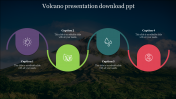 Multi-Color Volcano Presentation Download PPT Slide
