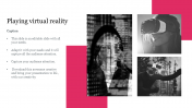 Playing Virtual Reality PowerPoint Presentation Slides