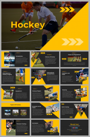 Creative Hockey PowerPoint And Google Slides Templates