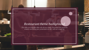Attractive Restaurant Theme Background Template Design