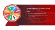 Awesome Spinning Wheel Presentation Template Design