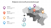 Beautiful Belgium Microsoft Presentation PPT Diagram