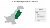 Creative Pakistan Map Presentation Template Slide Design