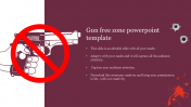 Use Gun Free Zone PowerPoint Template Presentation