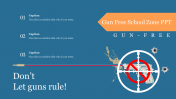 Best Gun Free School Zone PPT Presentation Template