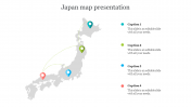 Effective Japan Map Presentation Template Slide Design